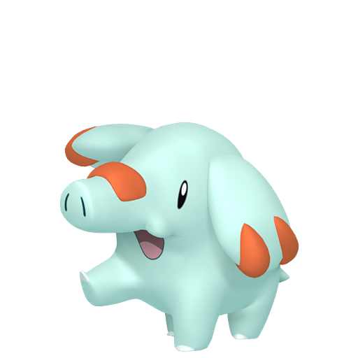 Phanpy — duży render postaci w wariancie shiny