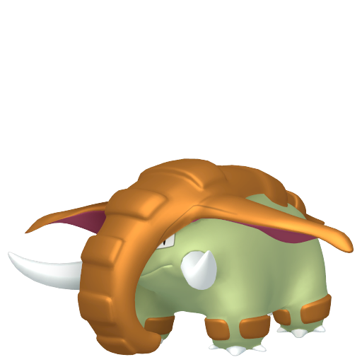 Donphan — duży render postaci w wariancie shiny