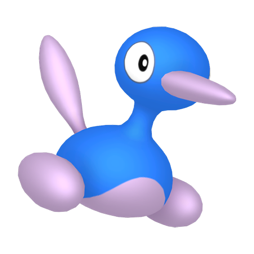 Porygon2 — duży render postaci w wariancie shiny