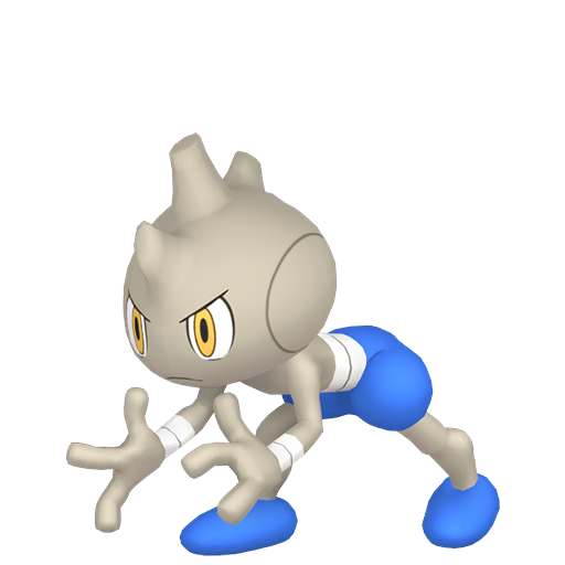Tyrogue — duży render postaci w wariancie shiny