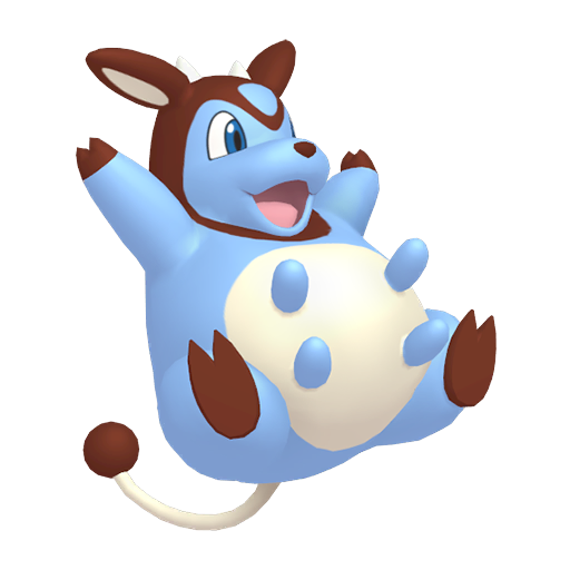 Miltank — duży render postaci w wariancie shiny