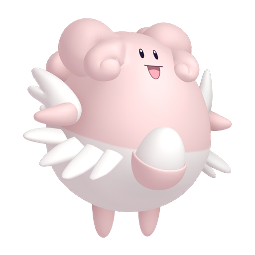 Blissey — duży render postaci w wariancie shiny