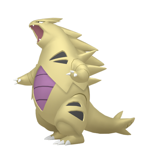 Tyranitar — duży render postaci w wariancie shiny