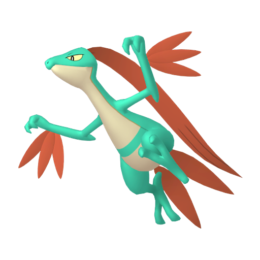Grovyle — duży render postaci w wariancie shiny
