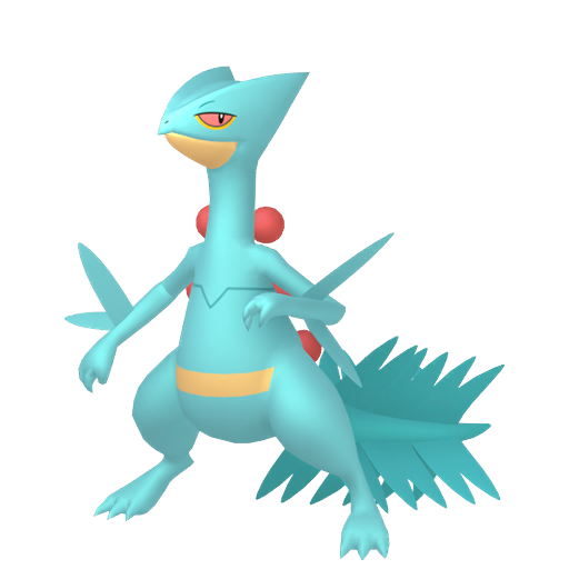 Sceptile — duży render postaci w wariancie shiny