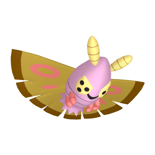 Dustox — duży render postaci w wariancie shiny