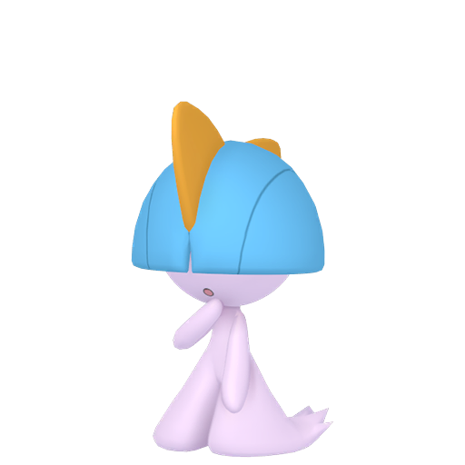 Ralts — duży render postaci w wariancie shiny