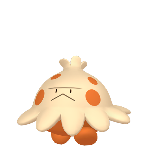 Shroomish — duży render postaci w wariancie shiny