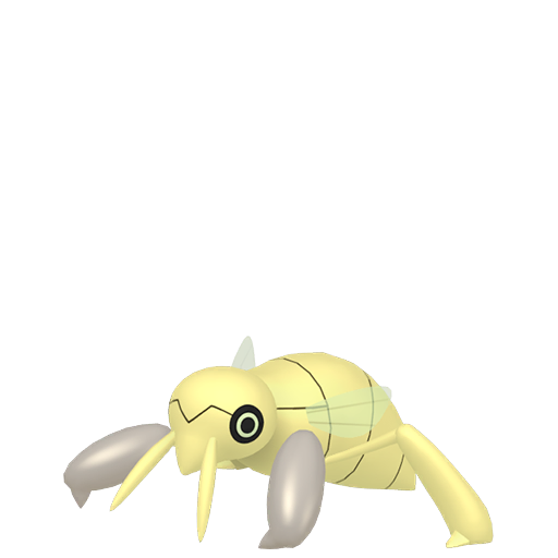 Nincada — duży render postaci w wariancie shiny
