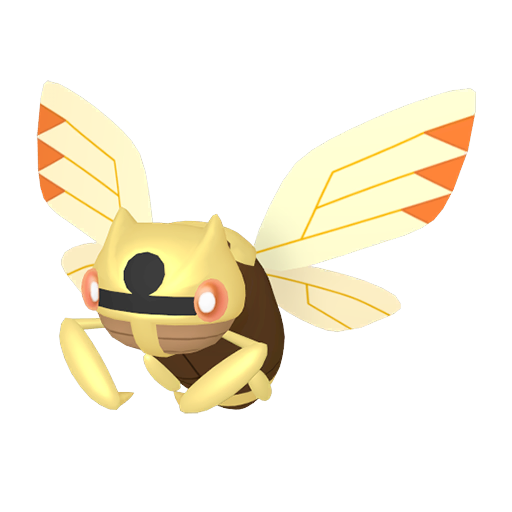 Ninjask — duży render postaci w wariancie shiny