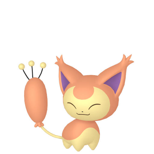 Skitty — duży render postaci w wariancie shiny
