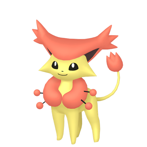 Delcatty — duży render postaci w wariancie shiny