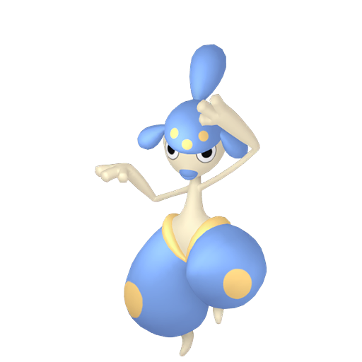 Medicham — duży render postaci w wariancie shiny