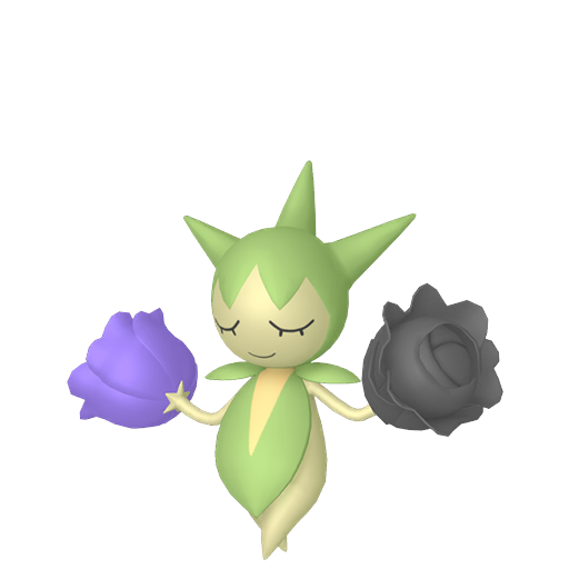 Roselia — duży render postaci w wariancie shiny