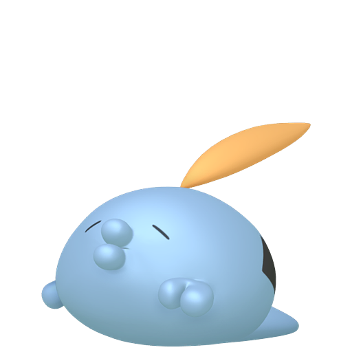 Gulpin — duży render postaci w wariancie shiny