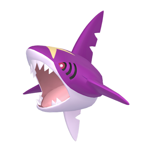 Sharpedo — duży render postaci w wariancie shiny