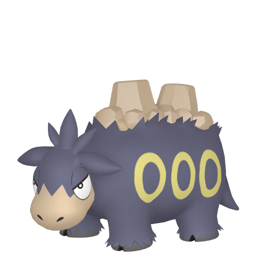 Camerupt — duży render postaci w wariancie shiny