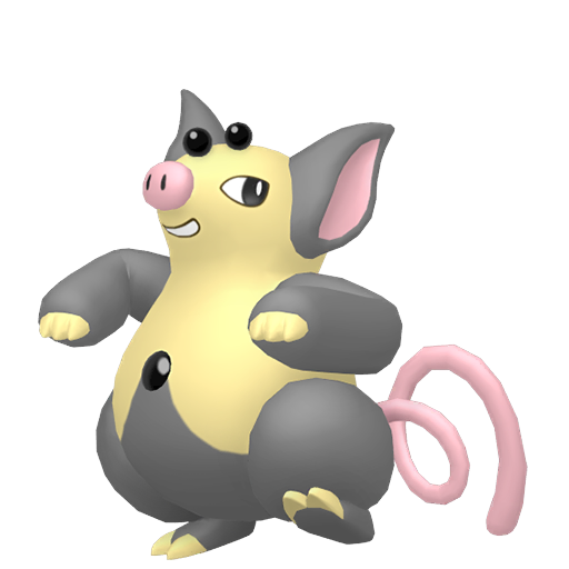 Grumpig — duży render postaci w wariancie shiny
