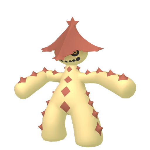 Cacturne — duży render postaci w wariancie shiny