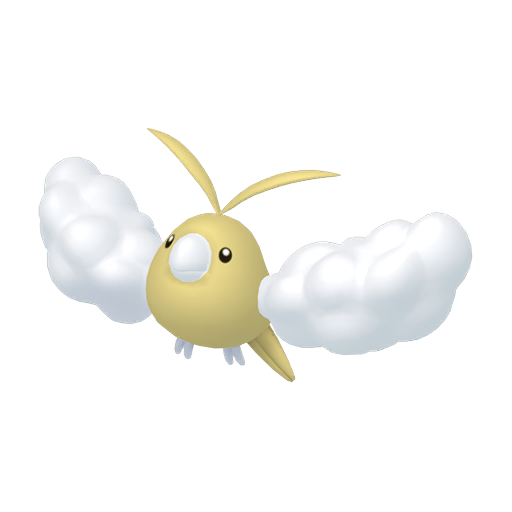 Swablu — duży render postaci w wariancie shiny