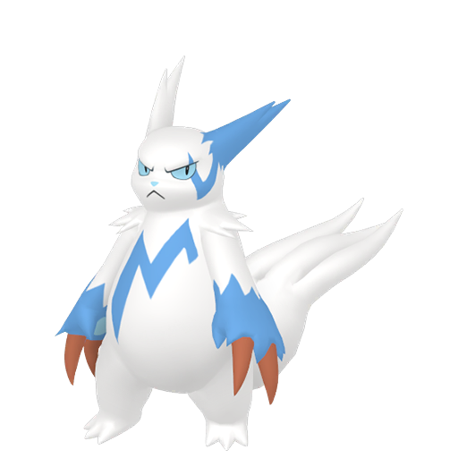 Zangoose — duży render postaci w wariancie shiny