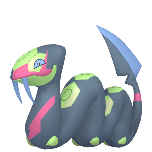 Seviper — duży render postaci w wariancie shiny