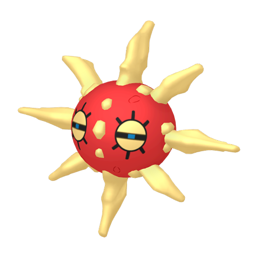 Solrock — duży render postaci w wariancie shiny
