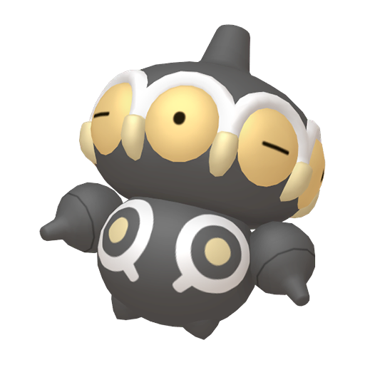 Claydol — duży render postaci w wariancie shiny
