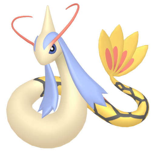 Milotic — duży render postaci w wariancie shiny