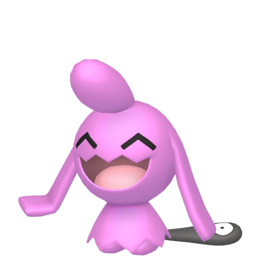 Wynaut — duży render postaci w wariancie shiny