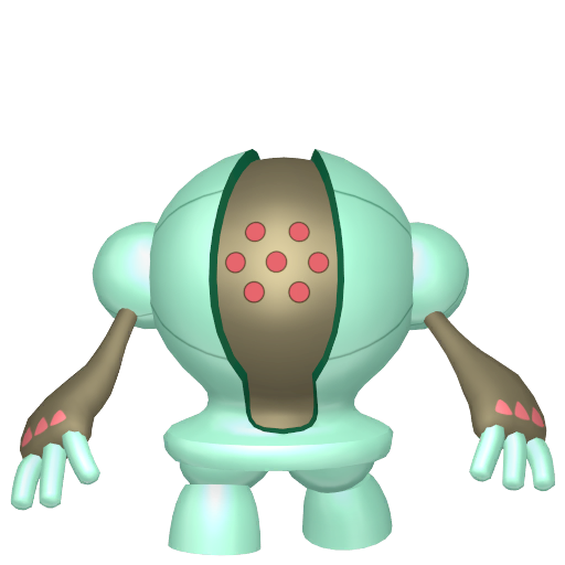 Registeel — duży render postaci w wariancie shiny