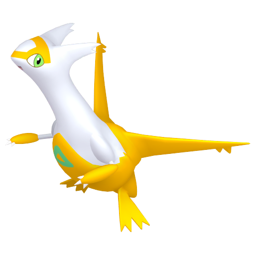 Latias — duży render postaci w wariancie shiny