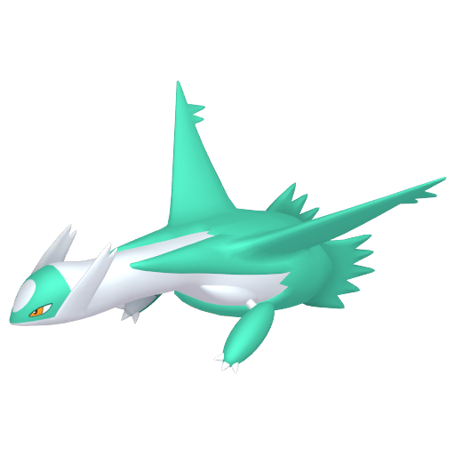 Latios — duży render postaci w wariancie shiny