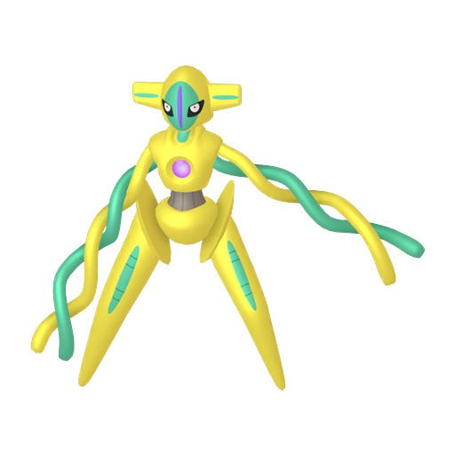 Deoxys — duży render postaci w wariancie shiny