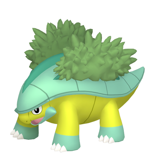 Grotle — duży render postaci w wariancie shiny