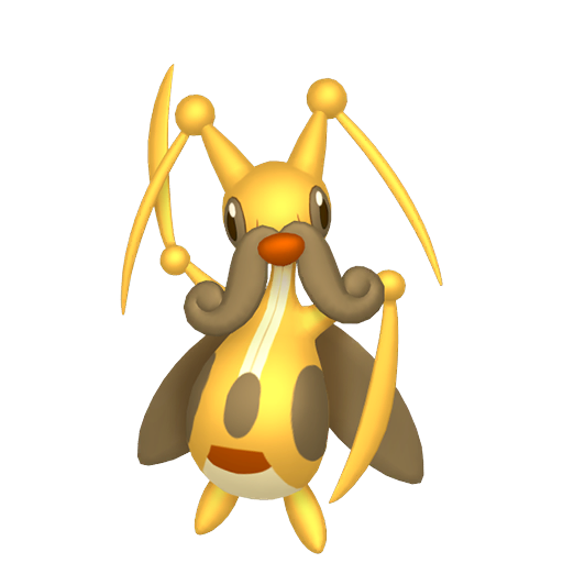 Kricketune — duży render postaci w wariancie shiny