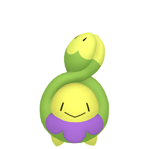 Budew — duży render postaci w wariancie shiny