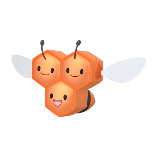 Combee — duży render postaci w wariancie shiny