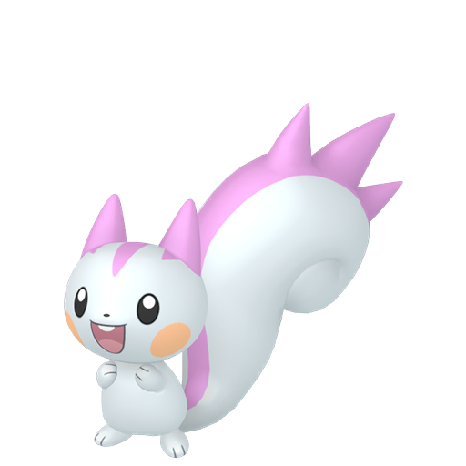 Pachirisu — duży render postaci w wariancie shiny