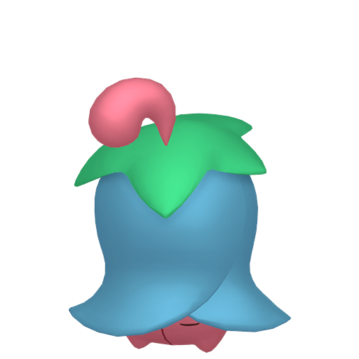 Cherrim — duży render postaci w wariancie shiny