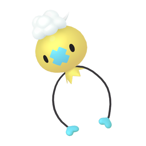 Drifloon — duży render postaci w wariancie shiny