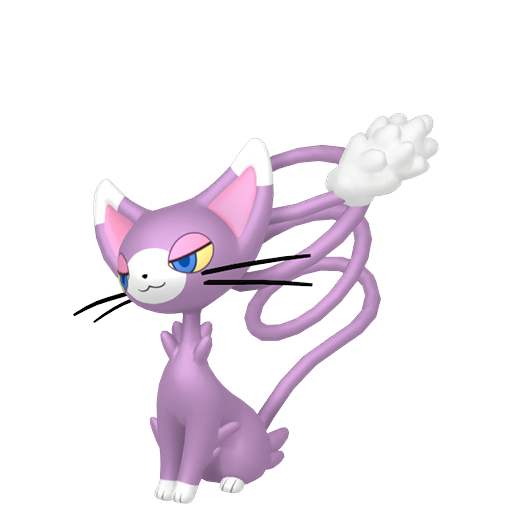 Glameow — duży render postaci w wariancie shiny