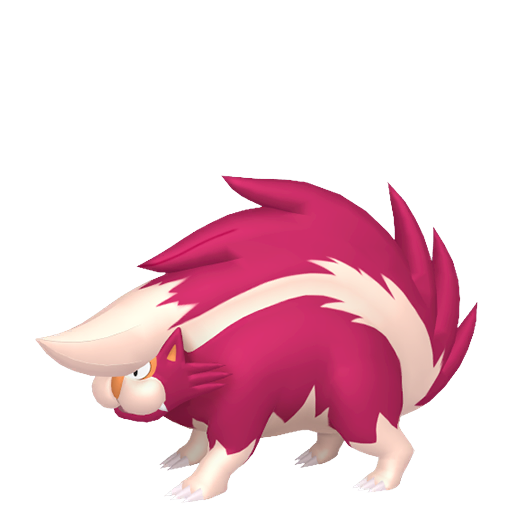 Skuntank — duży render postaci w wariancie shiny