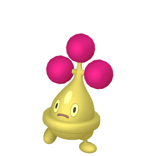 Bonsly — duży render postaci w wariancie shiny