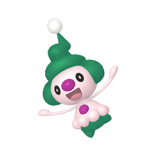 Mime Jr. — duży render postaci w wariancie shiny