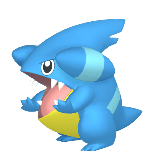 Gible — duży render postaci w wariancie shiny