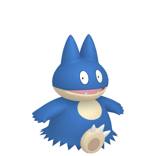 Munchlax — duży render postaci w wariancie shiny