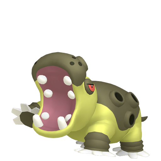 Hippowdon — duży render postaci w wariancie shiny
