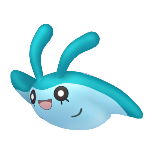 Mantyke — duży render postaci w wariancie shiny