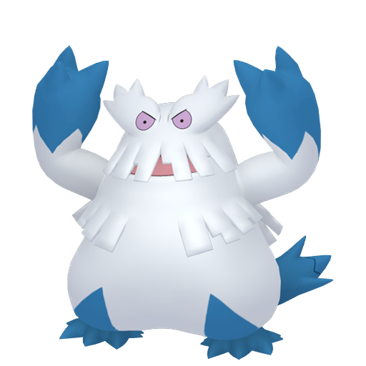 Abomasnow — duży render postaci w wariancie shiny